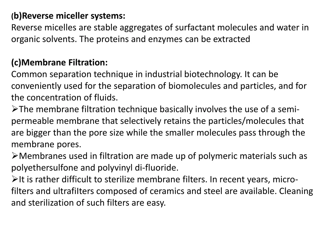 b reverse miceller systems reverse micelles