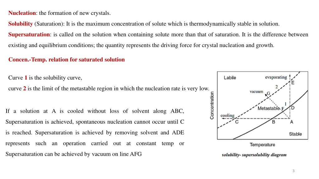 nucleation the formation of new crystals