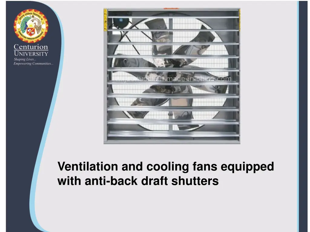 ventilation and cooling fans equipped with anti