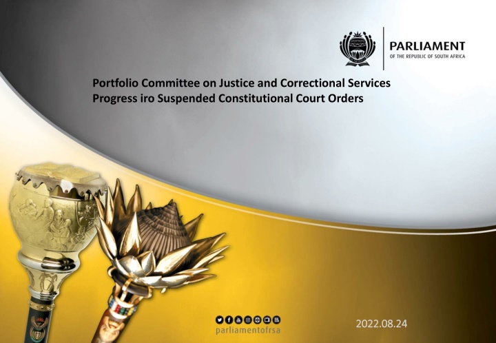 portfolio committee on justice and correctional