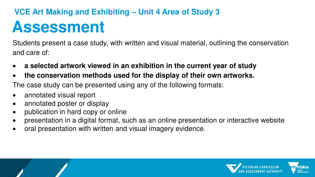 vce art making and exhibiting unit 4 area 6