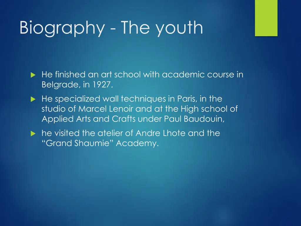 biography the youth