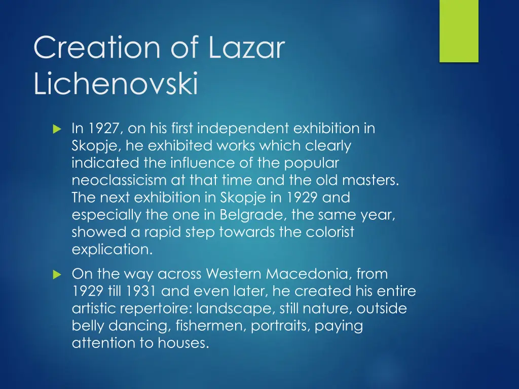 creation of lazar lichenovski 1