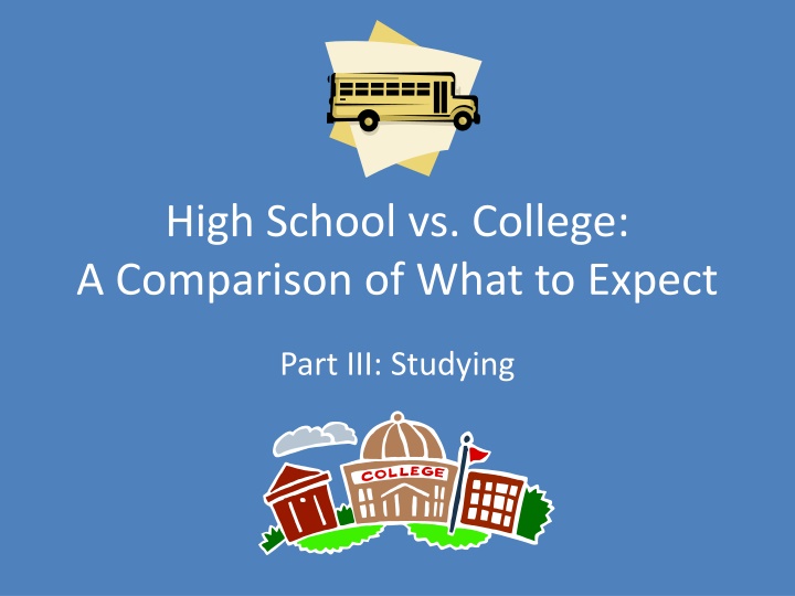 high school vs college a comparison of what