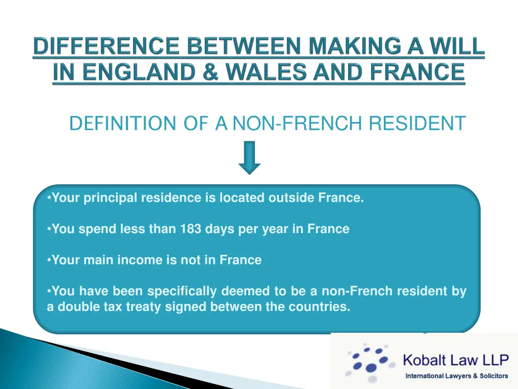 definition of a non french resident