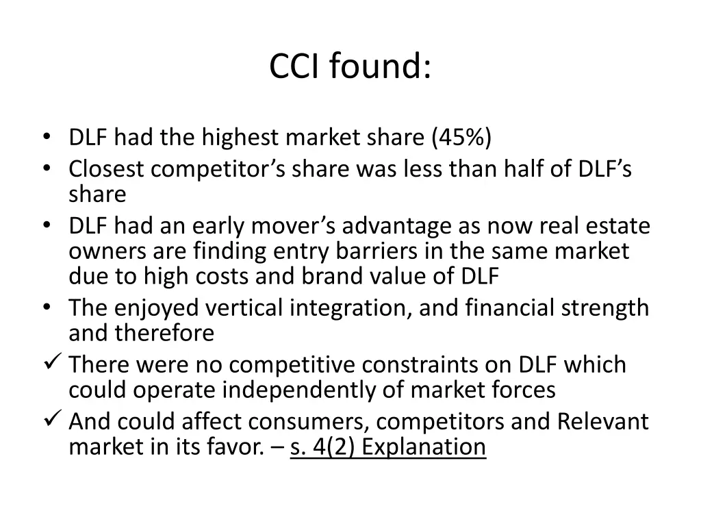 cci found