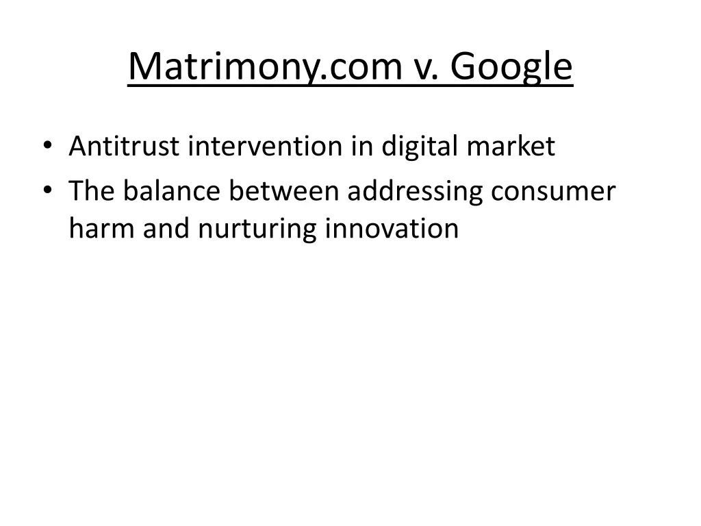 matrimony com v google