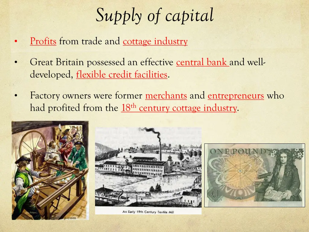 supply of capital