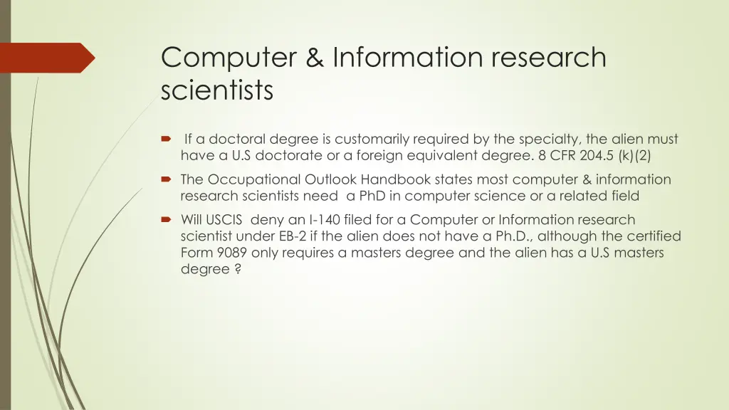 computer information research scientists