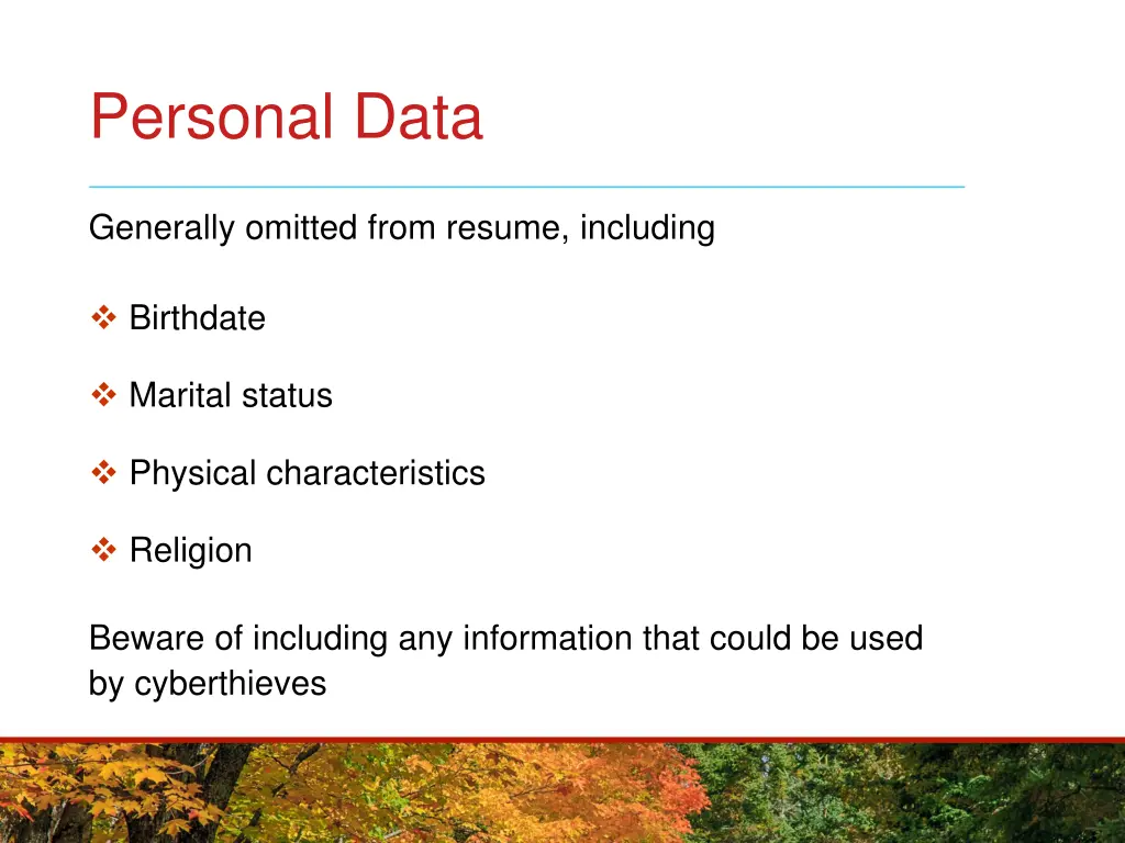 personal data