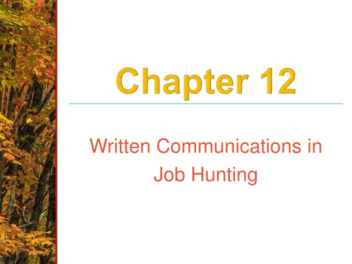 written communications in job hunting