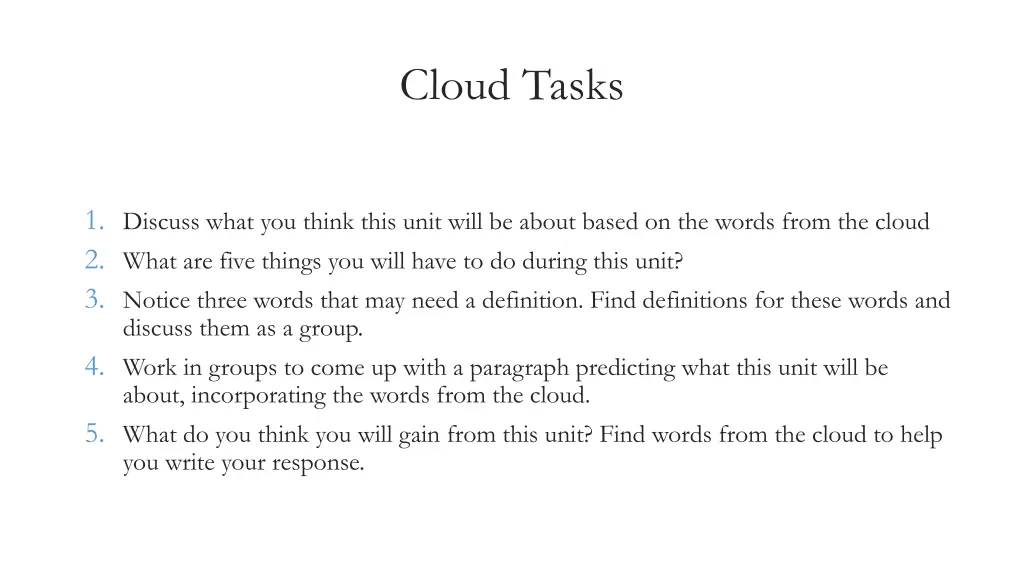 cloud tasks