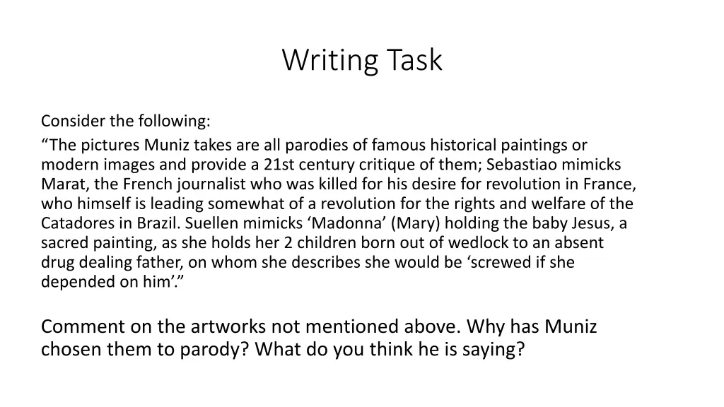 writing task