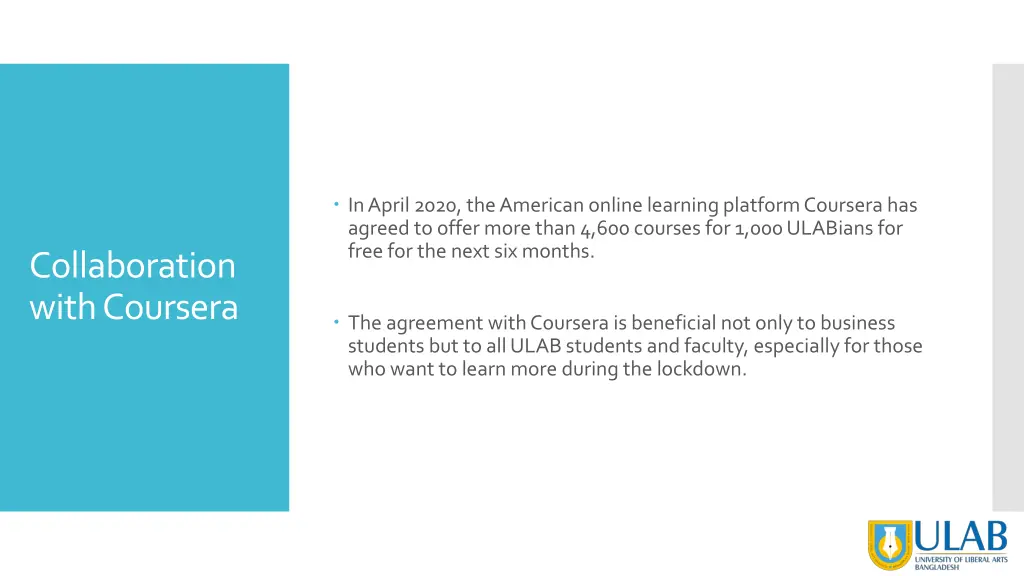 in april 2020 the american online learning