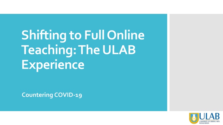 shifting to full online teaching the ulab