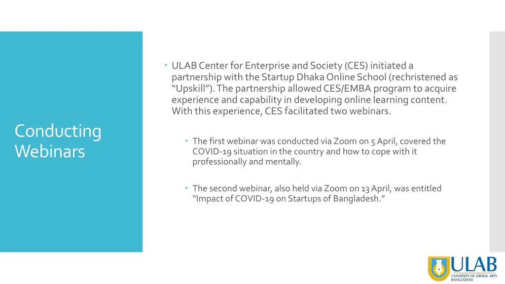 ulab center for enterprise and society