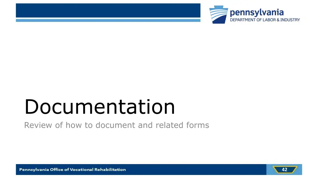 documentation review of how to document