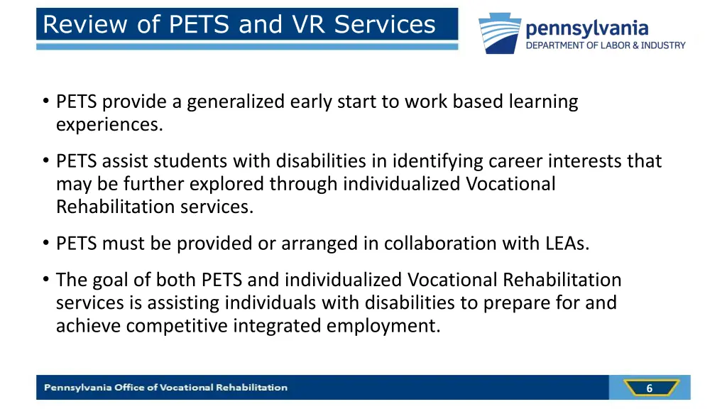 review of pets and vr services