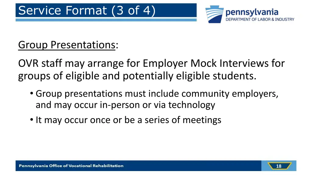 service format 3 of 4