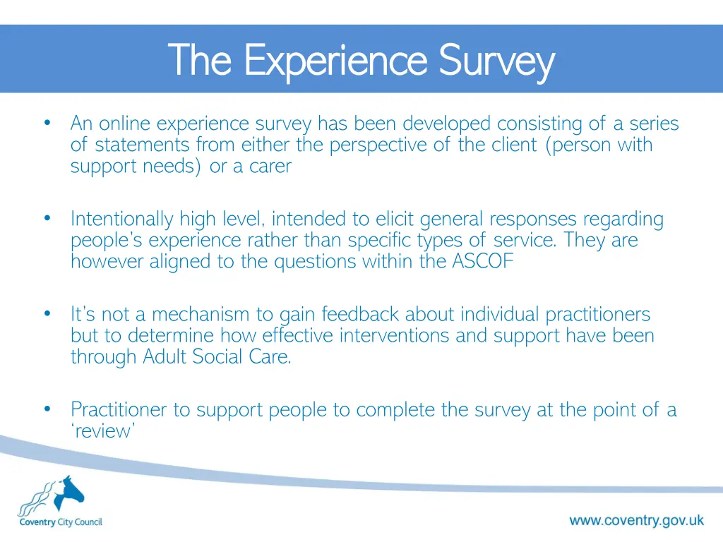 the experience survey the experience survey