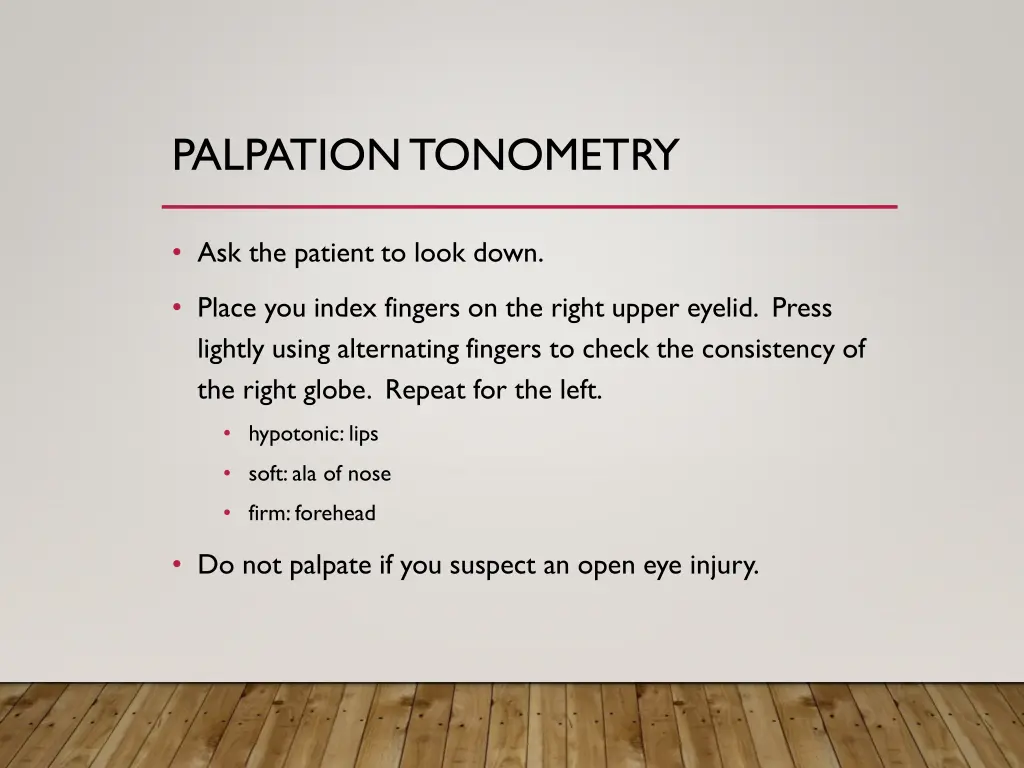 palpation tonometry