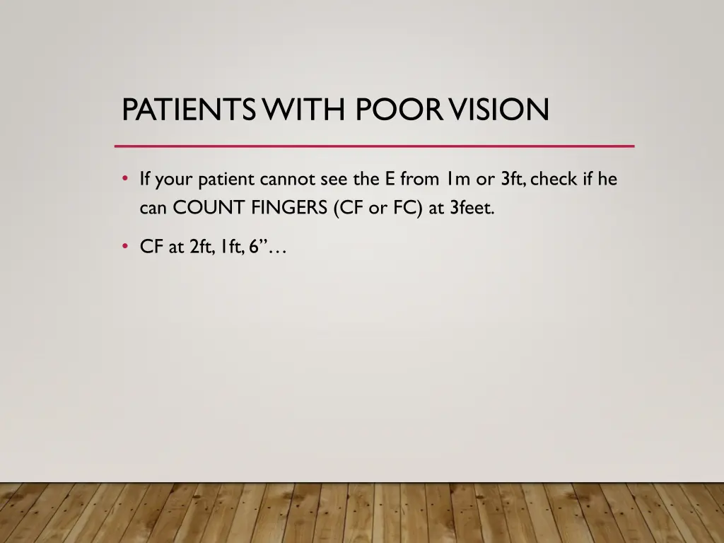 patients with poor vision 1