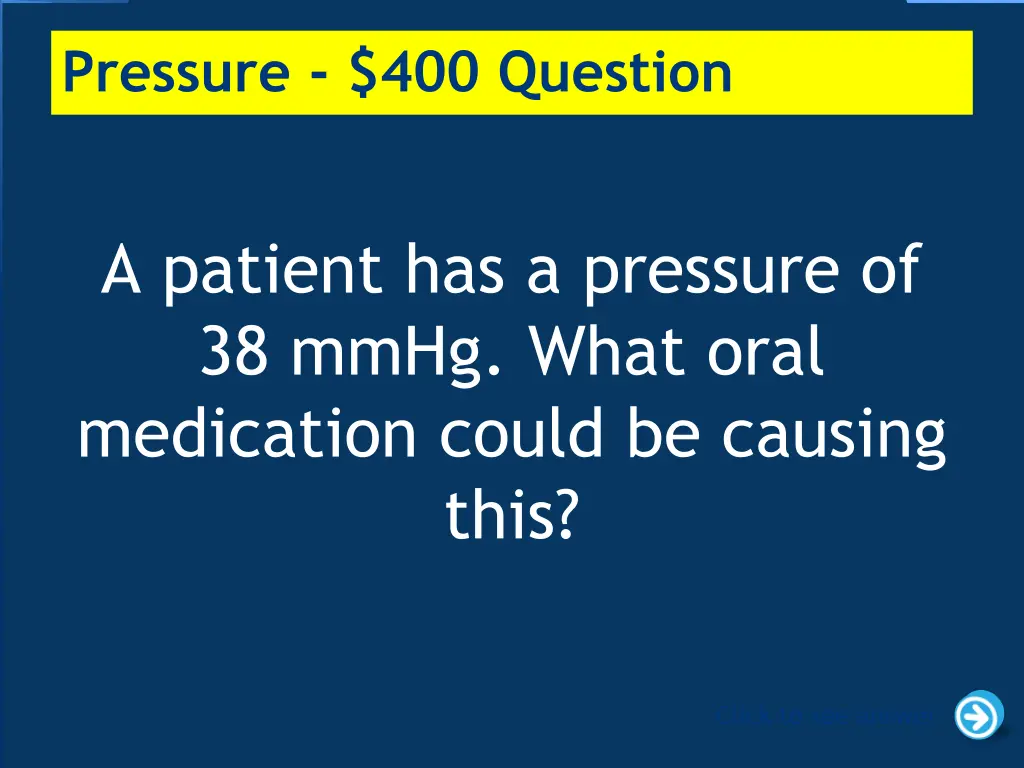 pressure 400 question