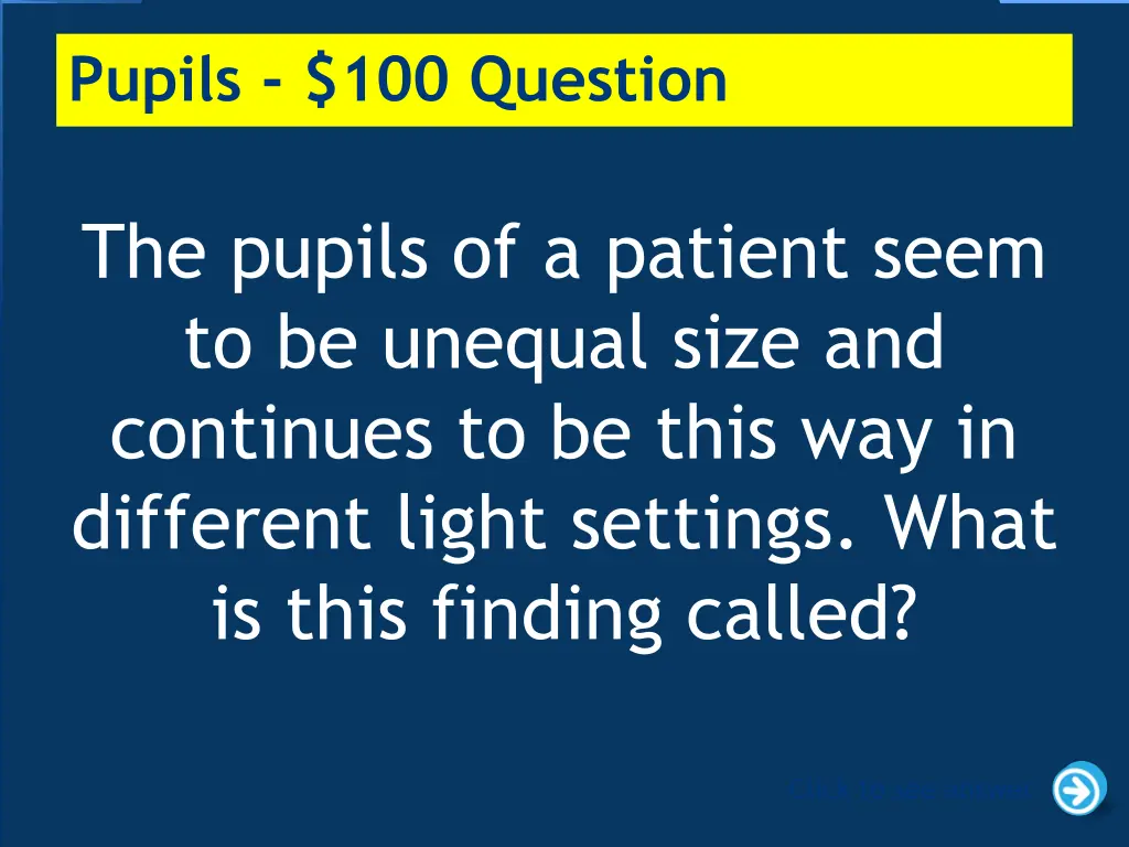 pupils 100 question