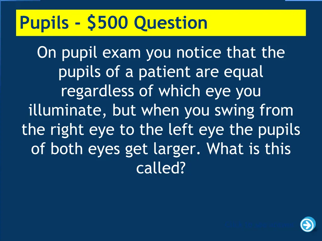 pupils 500 question