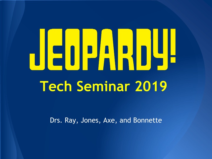 tech seminar 2019