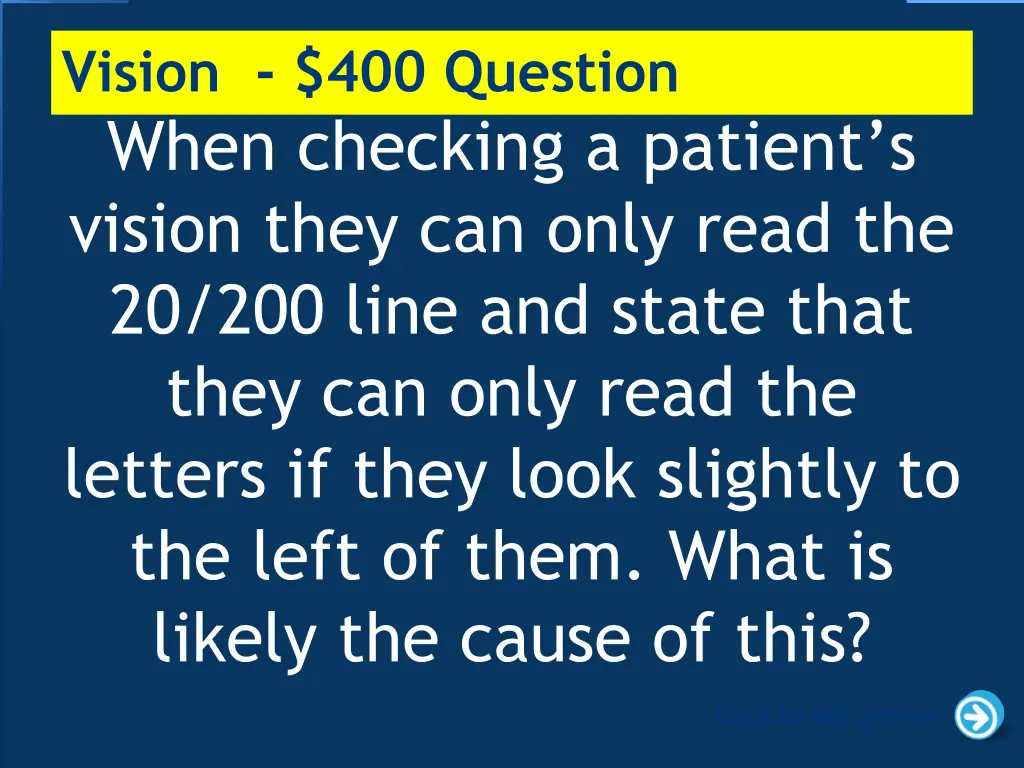 vision 400 question