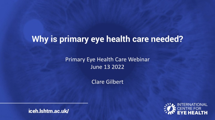 why is primary eye health care needed