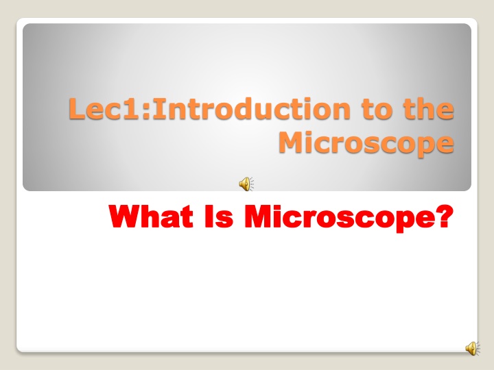 lec1 introduction to the