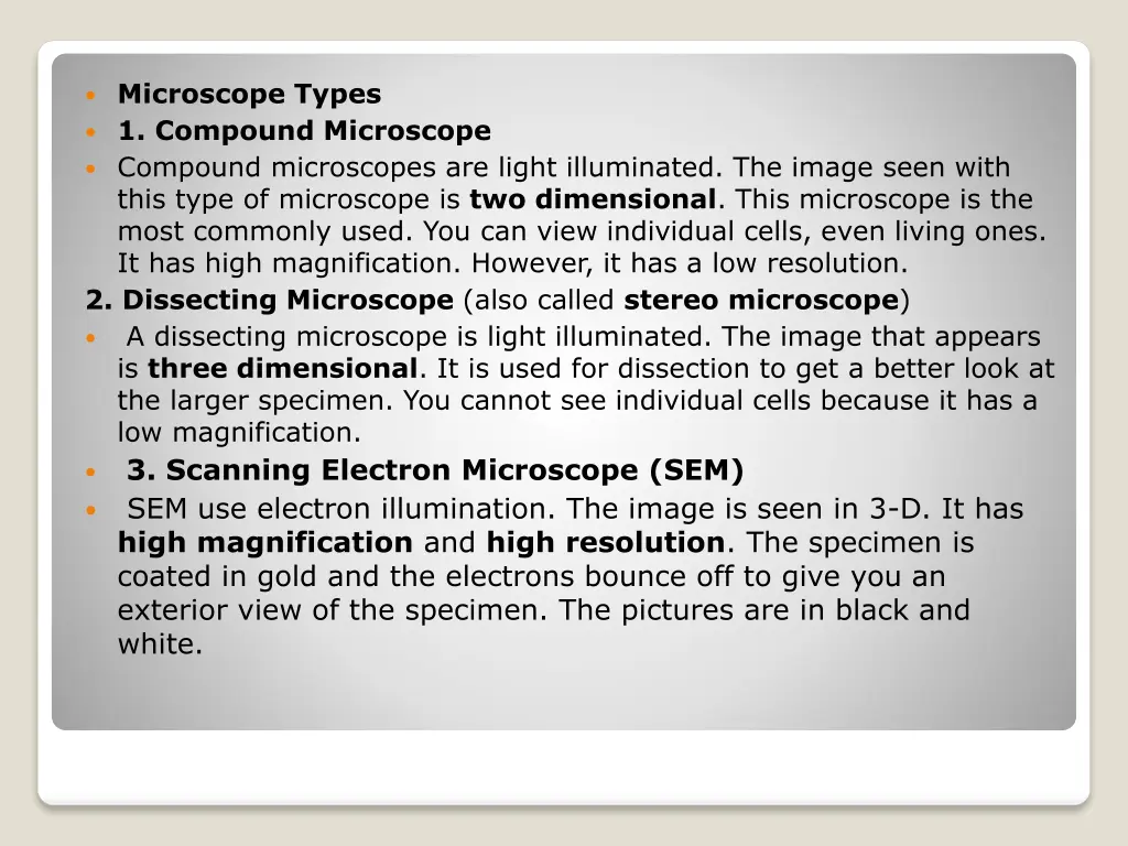 microscope types 1 compound microscope compound