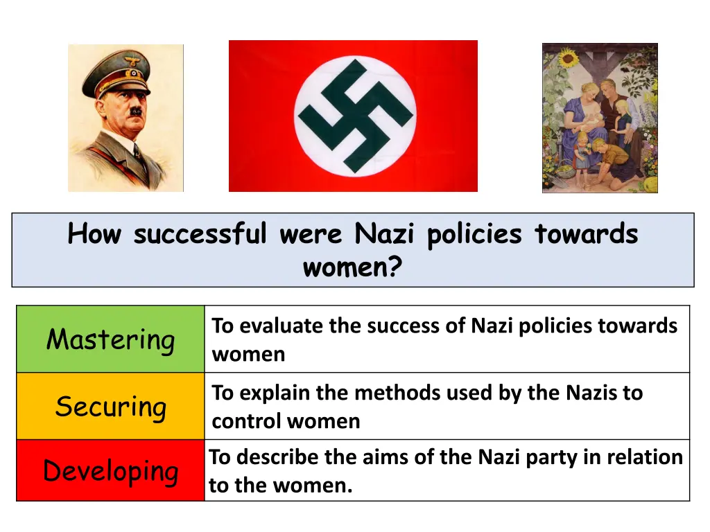 how successful were nazi policies towards women