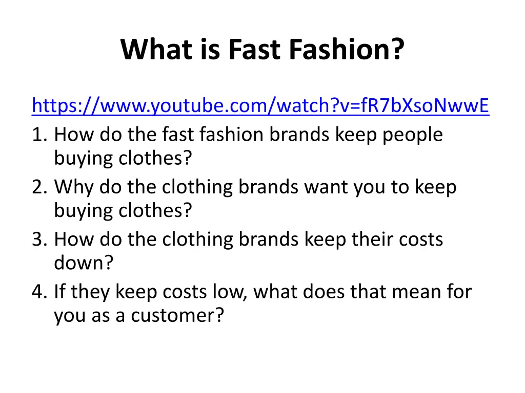 what is fast fashion