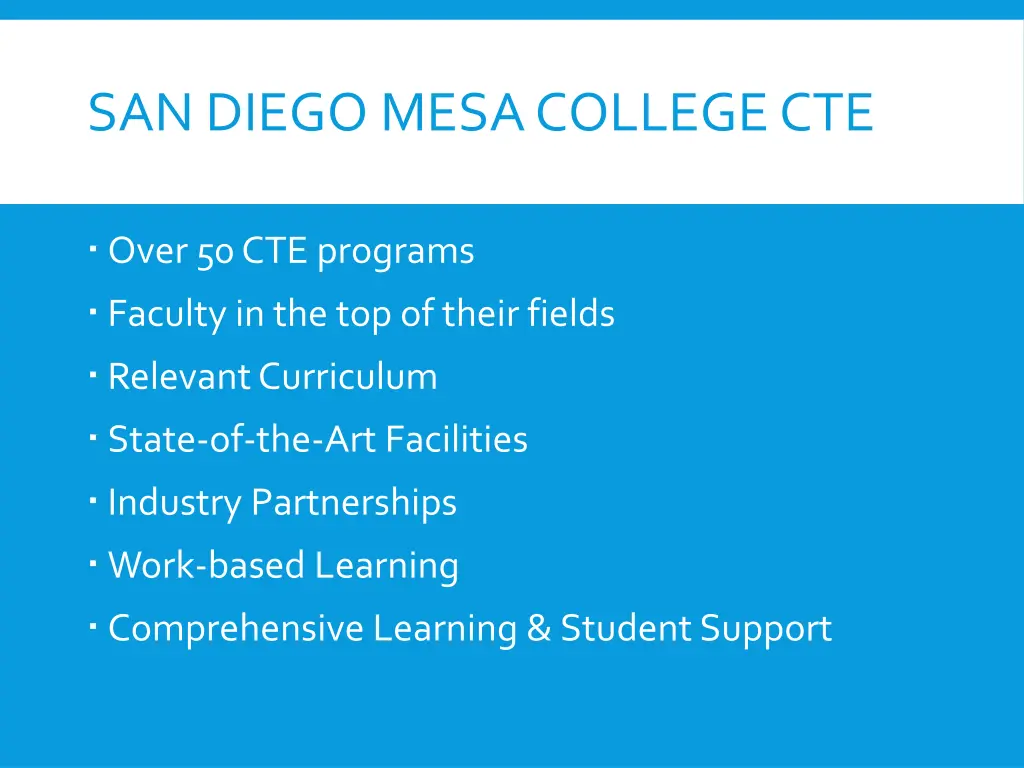 san diego mesa college cte