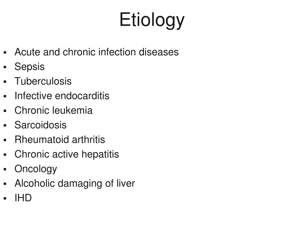 etiology