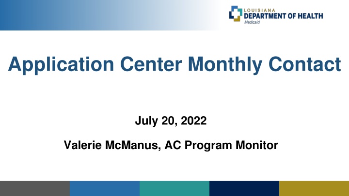 application center monthly contact