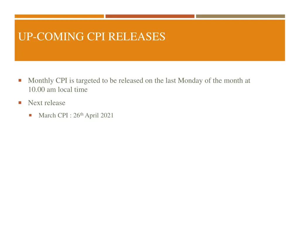 up coming cpi releases