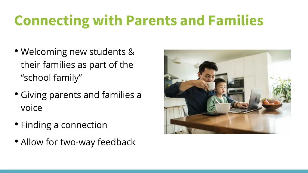 connecting with parents and families