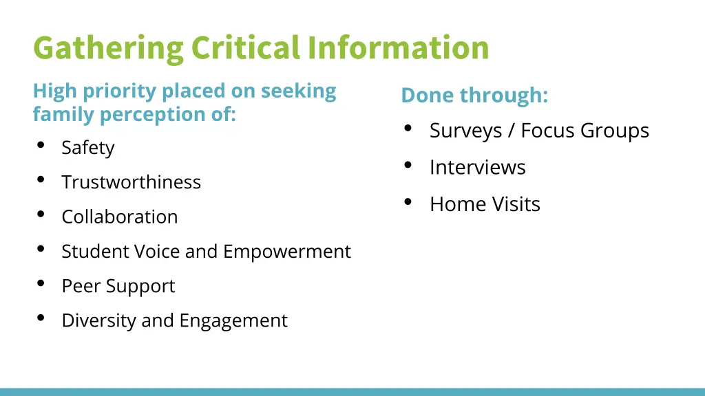 gathering critical information high priority