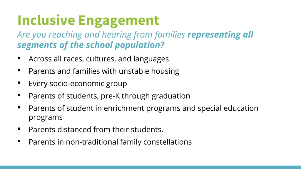 inclusive engagement are you reaching and hearing