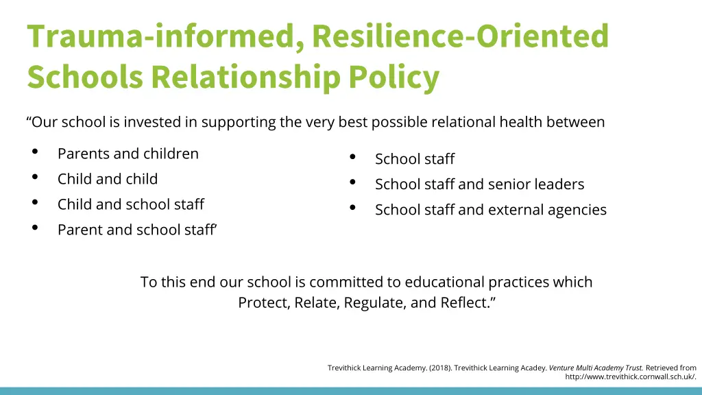 trauma informed resilience oriented schools