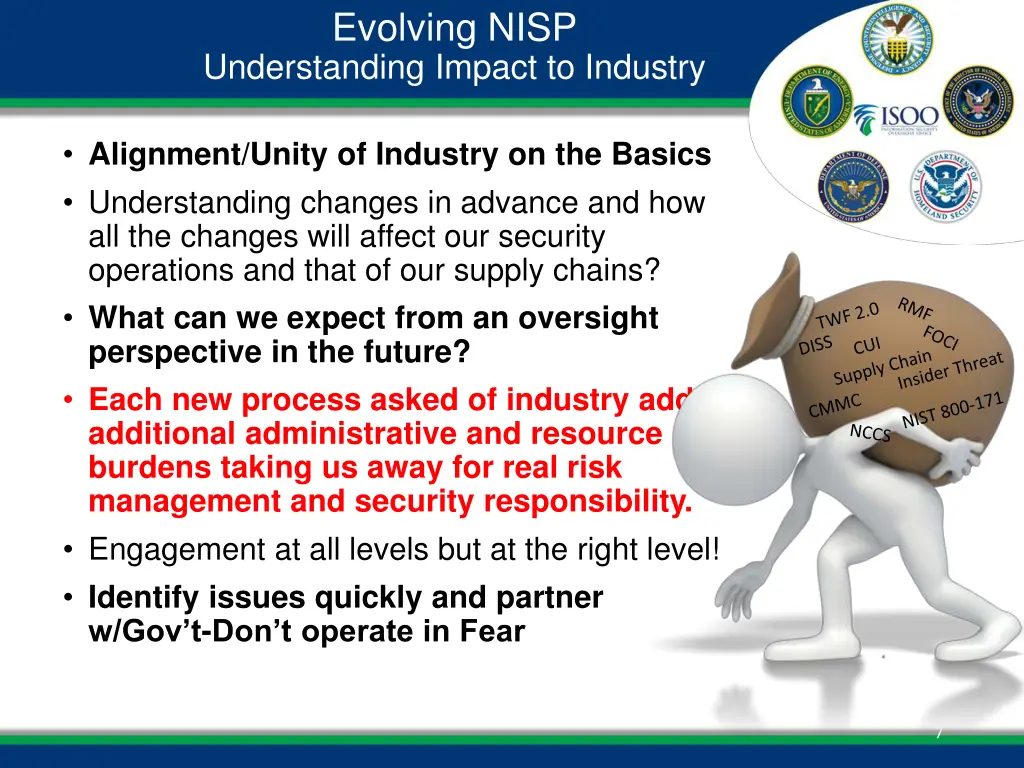 evolving nisp