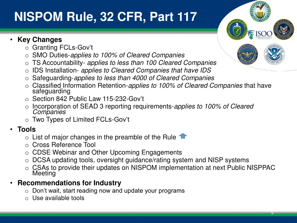 nispom rule 32 cfr part 117