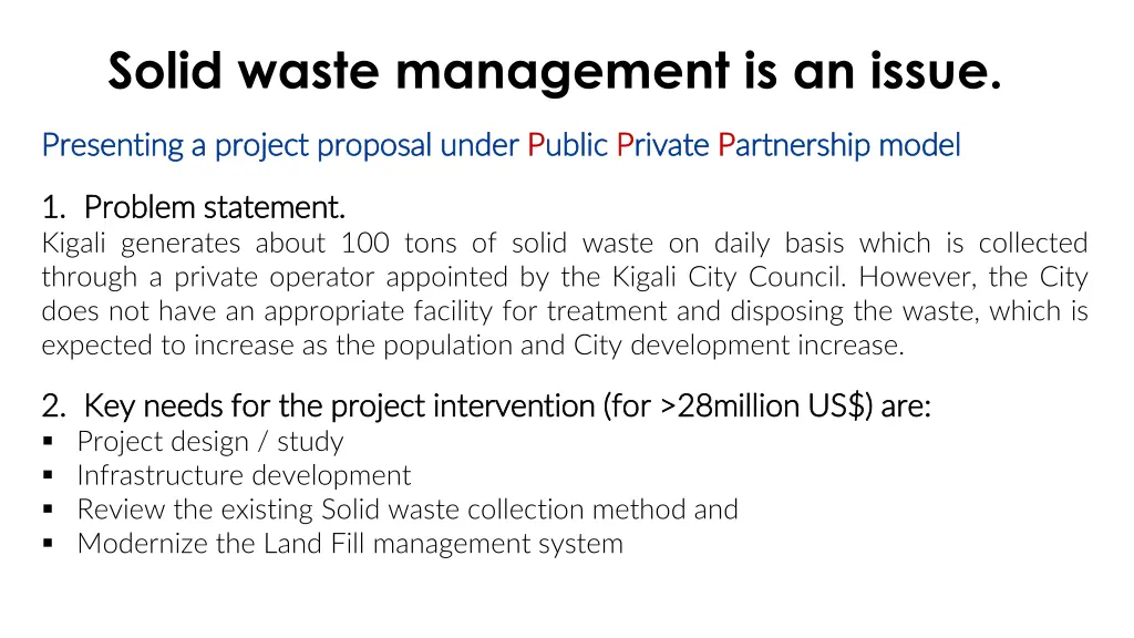 solid waste management is an issue