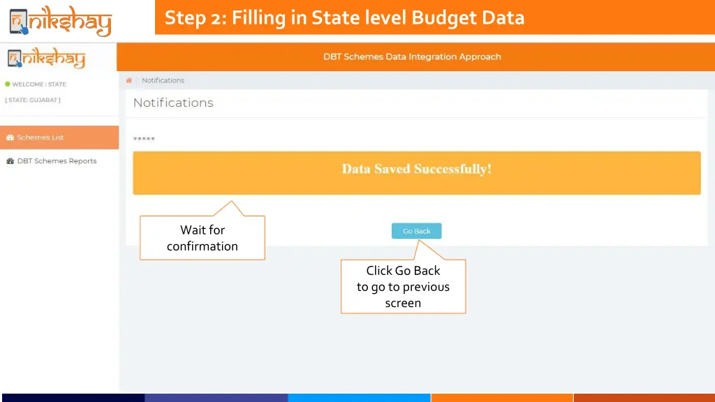 step 2 filling in state level budget data 1