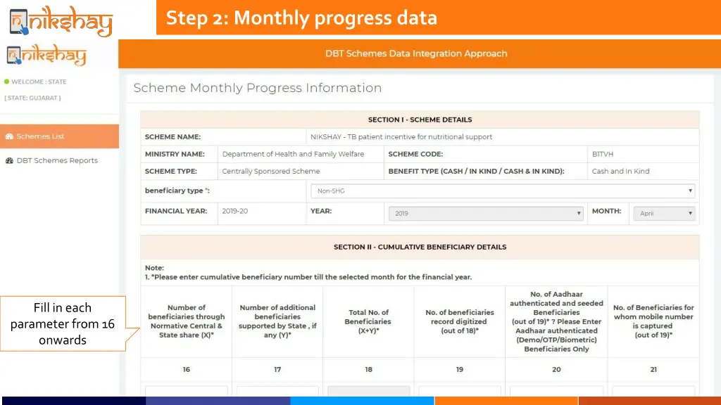 step 2 monthly progress data 1