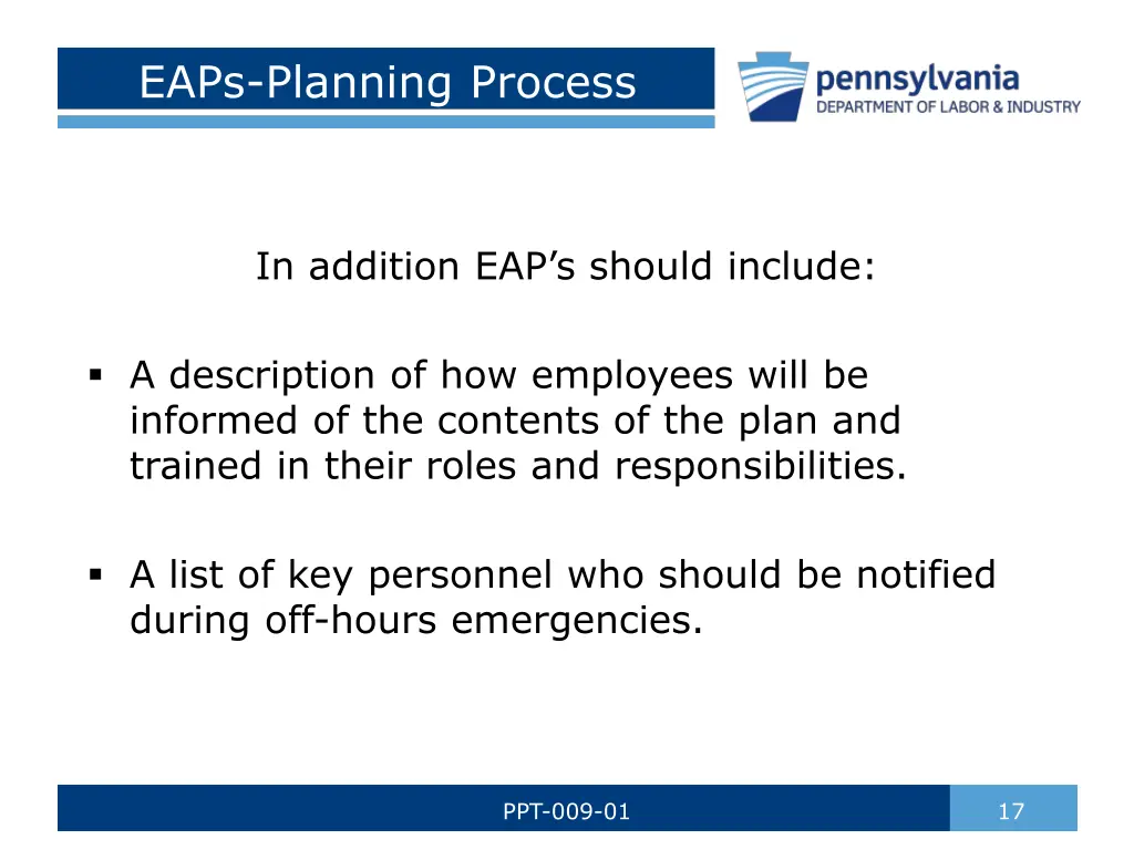 eaps planning process 3